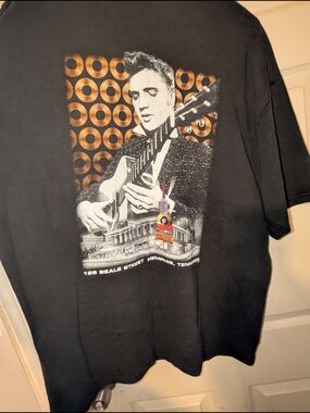 Men's Black Elvis Graphic Short Sleeve Tee